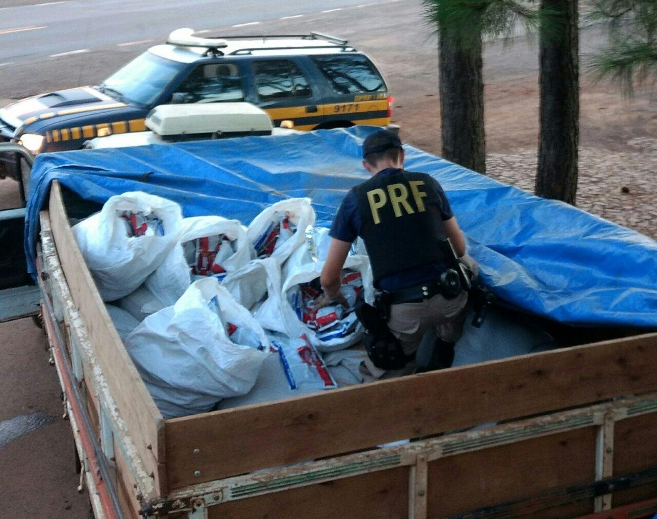 Agrot&oacute;xico estava escondido em carga de caminh&atilde;o
