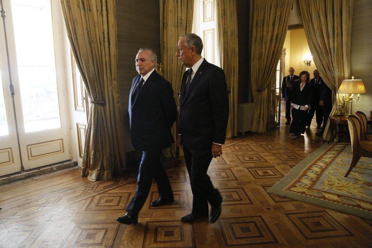 Nosso gesto serve para refor&ccedil;ar as liga&ccedil;&otilde;es entre Portugal e Brasil, diz Temer