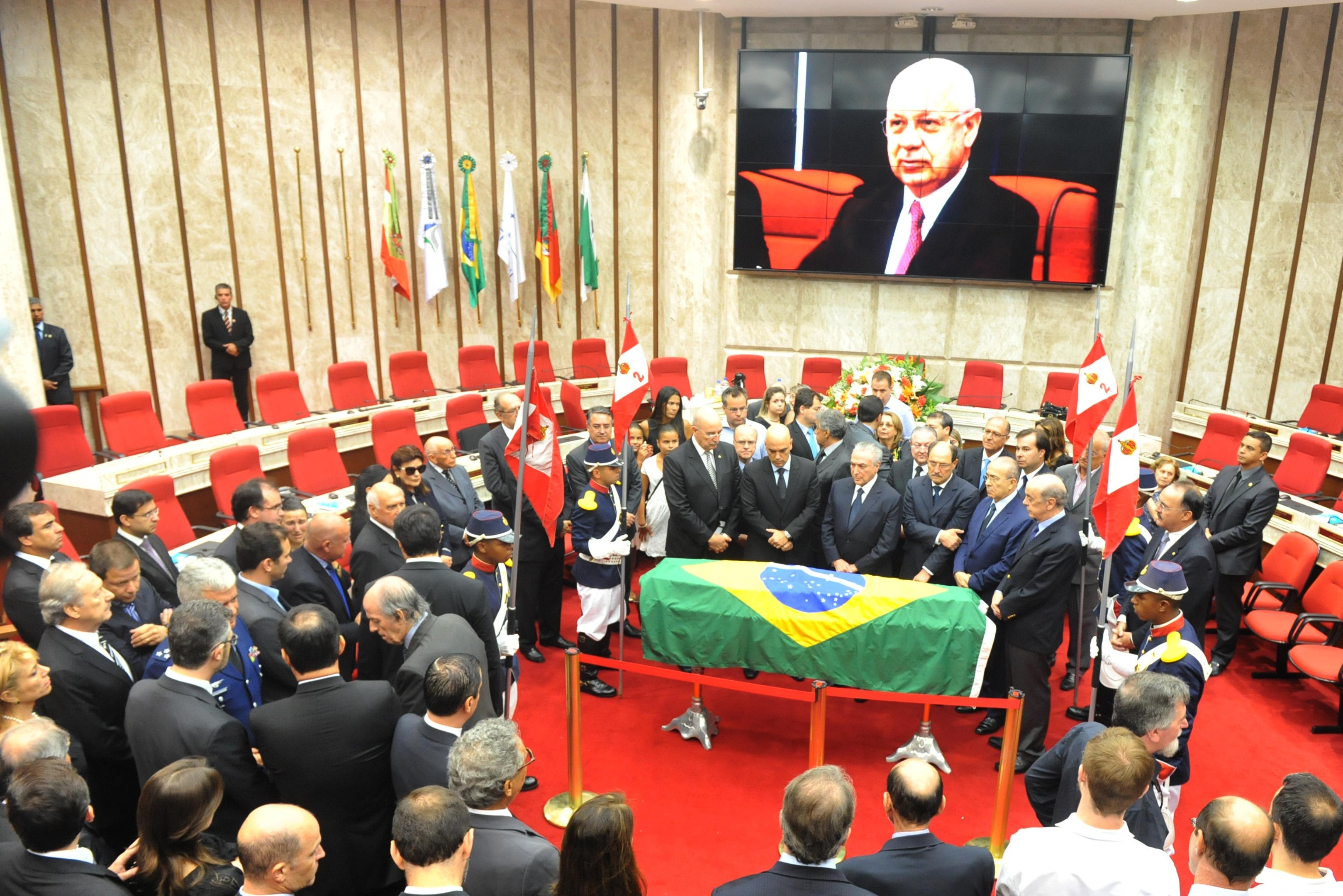 Temer se despede do ministro Teori Zavascki 