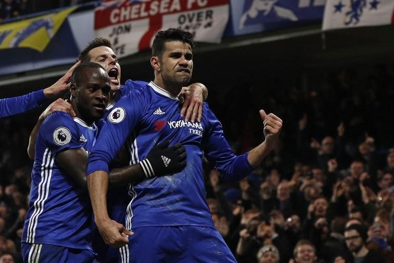 Diego Costa marcou um dos dois gols do Chelsea neste domingo