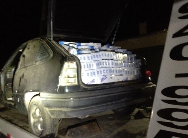 Trio &eacute; preso com 29 mil ma&ccedil;os de cigarro contrabandeado no Chu&iacute; 