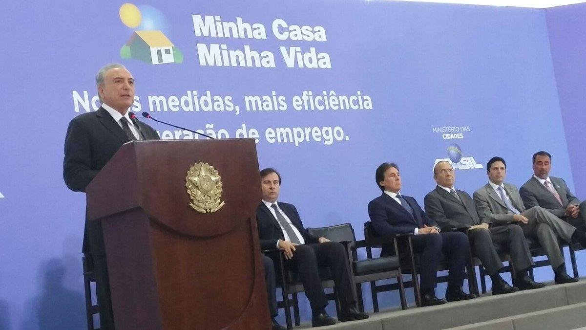 Presidente Michel Temer anunciou mudan&ccedil;as no Minha Casa, Minha Vida