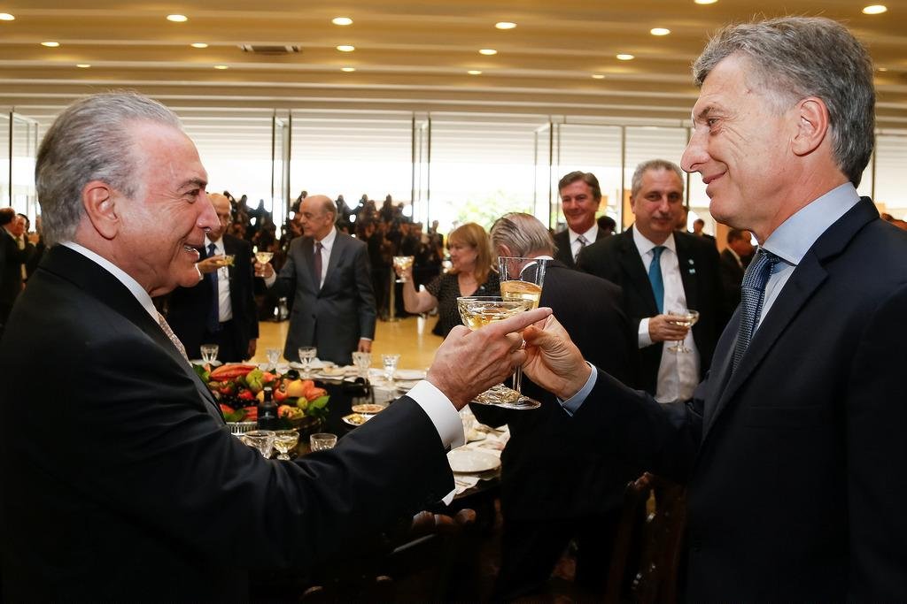 Temer e Macri buscas estreitar rela&ccedil;&otilde;es comerciais entre Brasil e Argentina