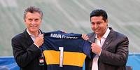 Daniel Angelici teve apoio de Mauricio Macri para chegar à presidência do Boca