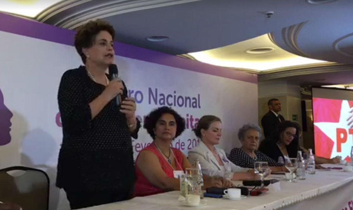 Dilma participou de eventos com petistas nesta sexta