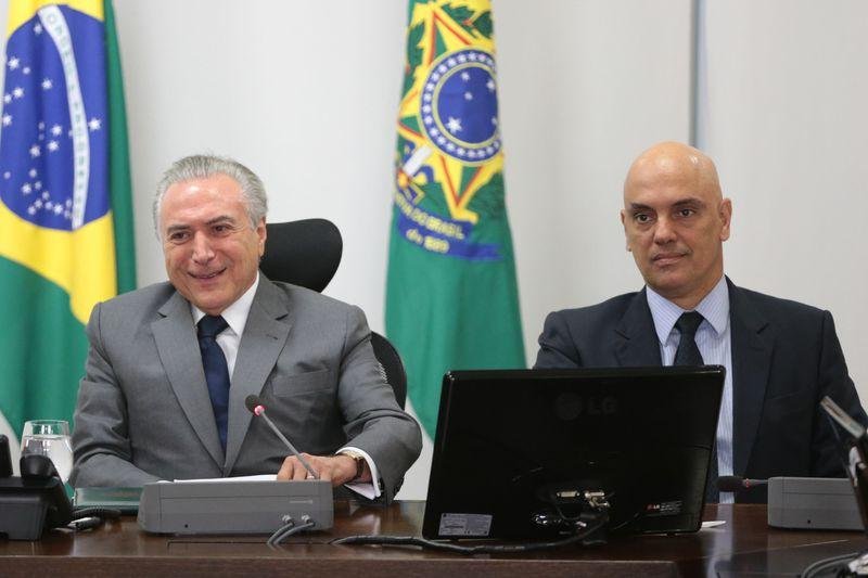 Por meio de seu porta voz o presidente desejou que Moraes tenha &ecirc;xito durante sua "nova miss&atilde;o na vida p&uacute;blica"