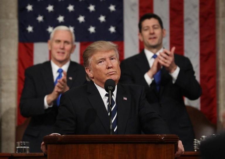 Trump apresentou plano geral do governo no Congresso na ter&ccedil;a-feira