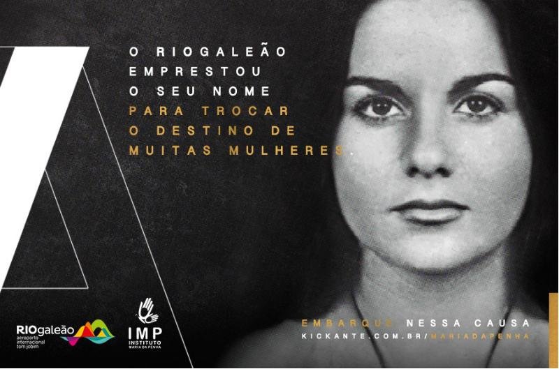 Gale&atilde;o se chamar&aacute; Aeroporto Maria da Penha por dez dias em a&ccedil;&atilde;o contra a viol&ecirc;ncia