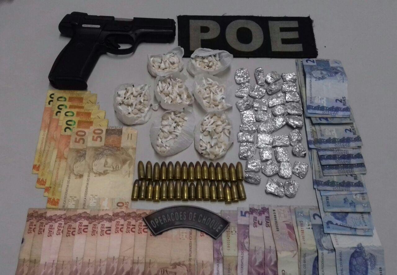 Pistola Ruger tamb&eacute;m foi encontrada dentro de resid&ecirc;ncia na Vila Bras
