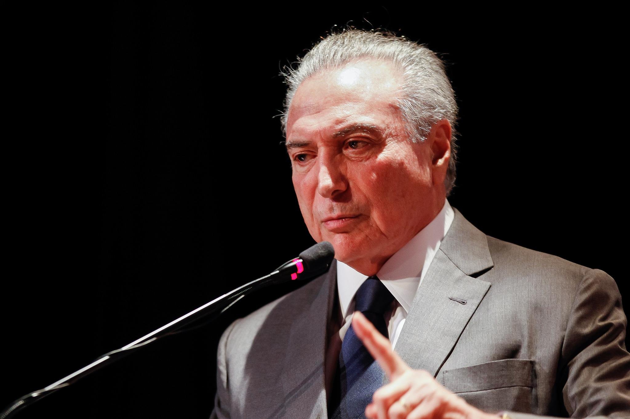 Temer refor&ccedil;ou que as medidas de ajuste fiscal do seu governo t&ecirc;m dando "rumo &agrave;s contas p&uacute;blicas"