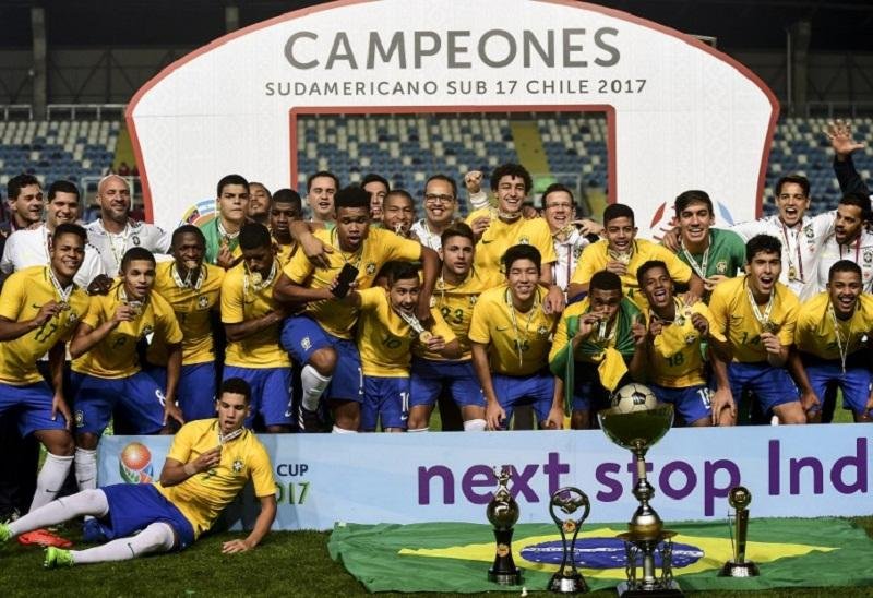 Brasil goleia Chile por 5 a 0 e &eacute; campe&atilde;o sul-americano Sub-17