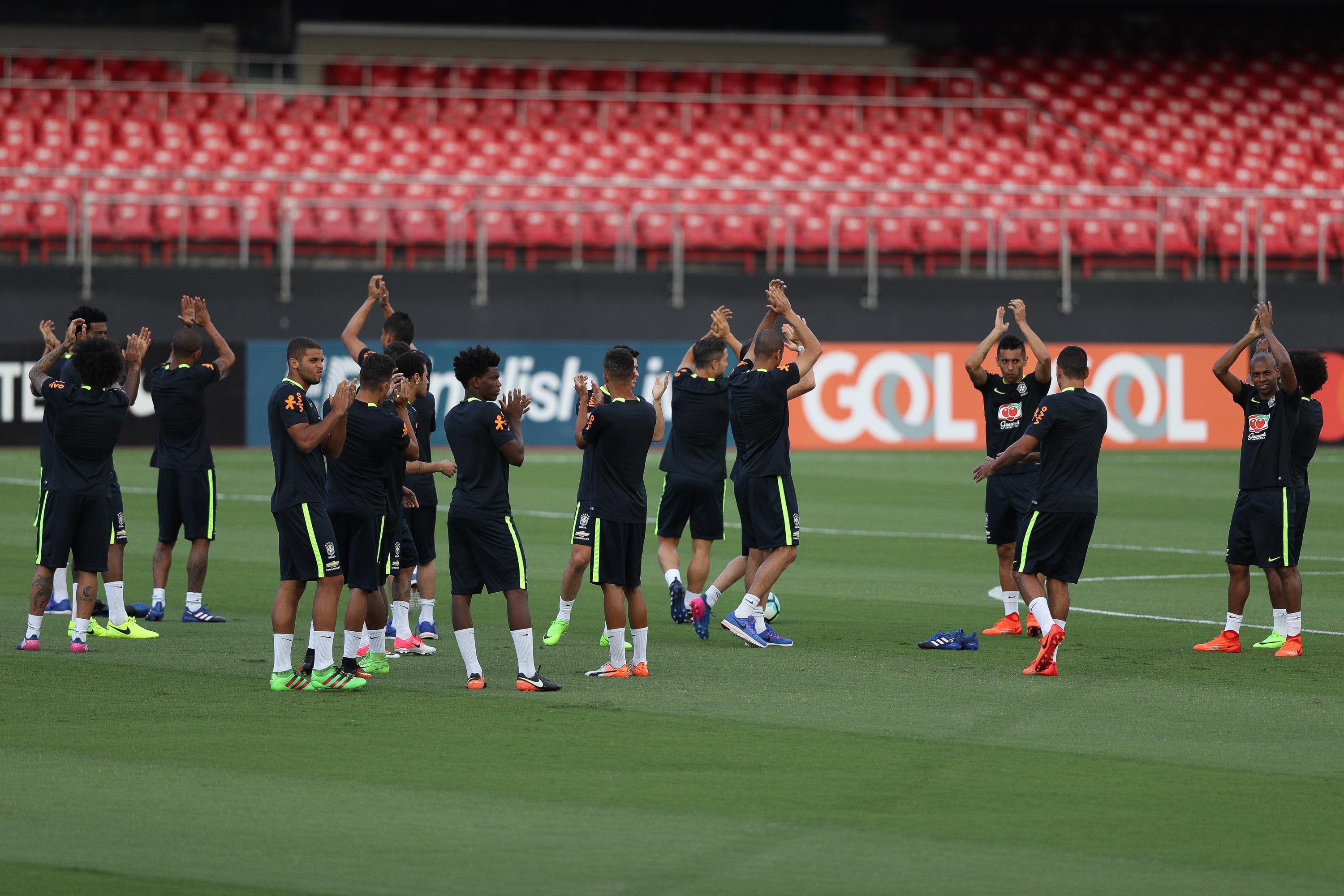 Sele&ccedil;&atilde;o treinou no Morumbi neste s&aacute;bado