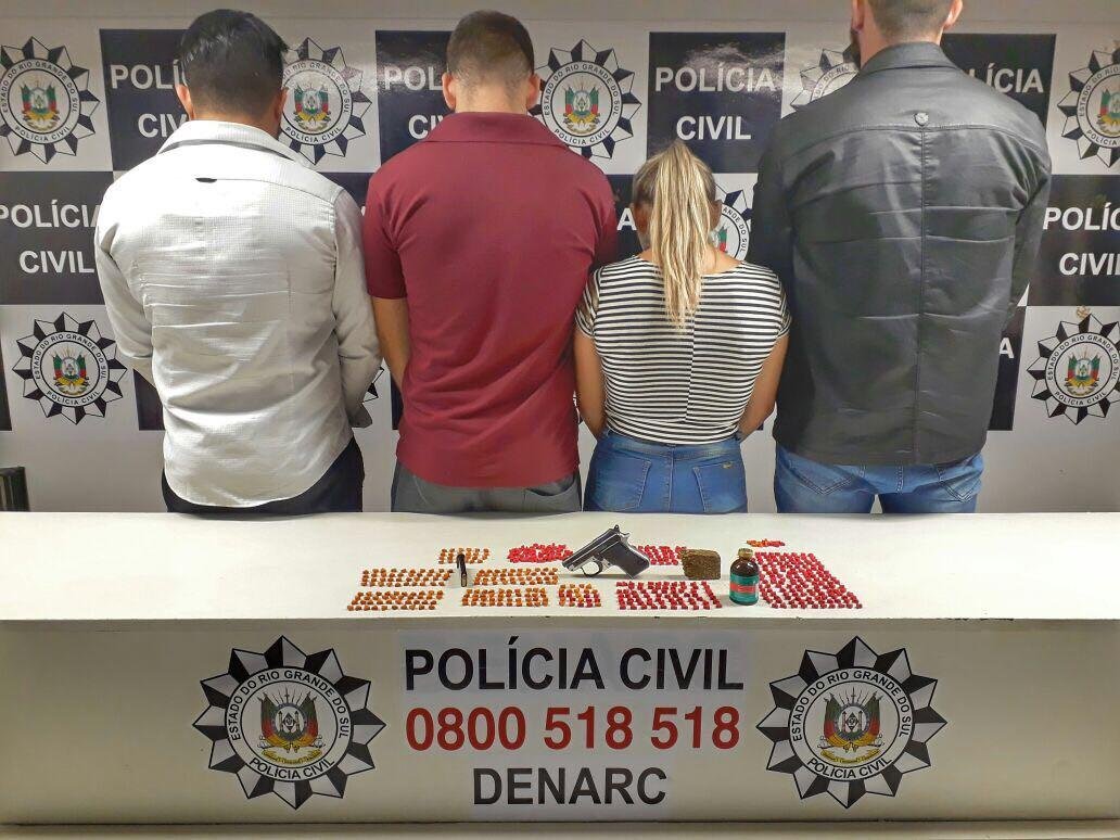 Opera&ccedil;&atilde;o contra com&eacute;rcio de drogas sint&eacute;ticas prende quatro em Porto Alegre	