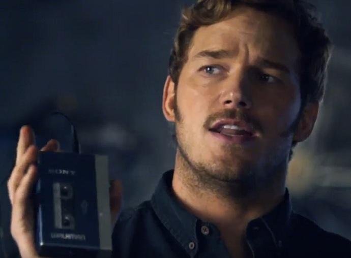 Chris Pratt apresenta walkman &agrave;s novas gera&ccedil;&otilde;es em v&iacute;deo de "Guardi&otilde;es da Gal&aacute;xia Vol. 2"