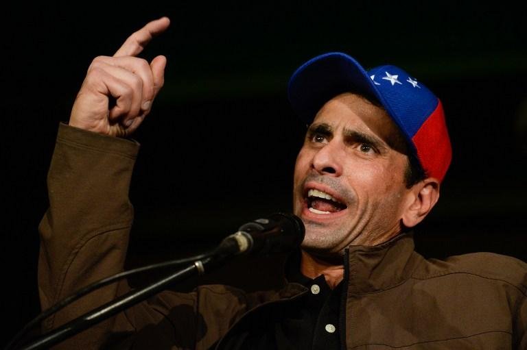 L&iacute;der opositor n&atilde;o poder&aacute; ser candidato &agrave; presid&ecirc;ncia da Venezuela em 2018