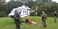 Helicóptero roubado por criminosos é encontrado