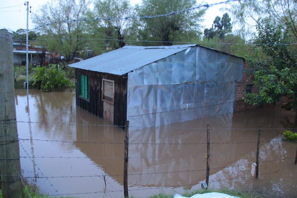 Chuva deixa 25 fam&iacute;lias desalojadas em Livramento  