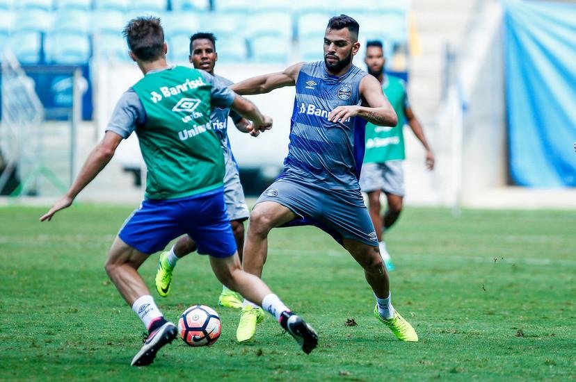 Gr&ecirc;mio realizou &uacute;ltimo treino antes de enfrentar o Iquique