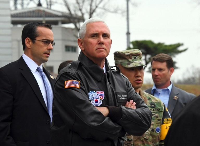 Mike Pence destacou que a "era da paci&ecirc;ncia estrat&eacute;gica" acabou com a chegada de Trump &agrave; Casa Branca