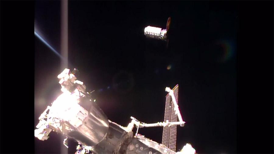 Cygnus transporta 3.459 quilos de material