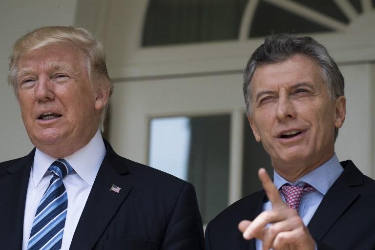 Macri e sua esposa foram recebidos por Trump e a primeira dama americana