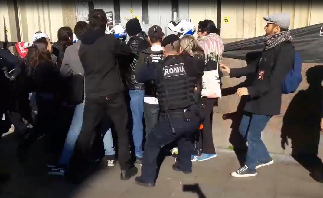 Confus&atilde;o ocorreu na entrada do lado administrativo da prefeitura