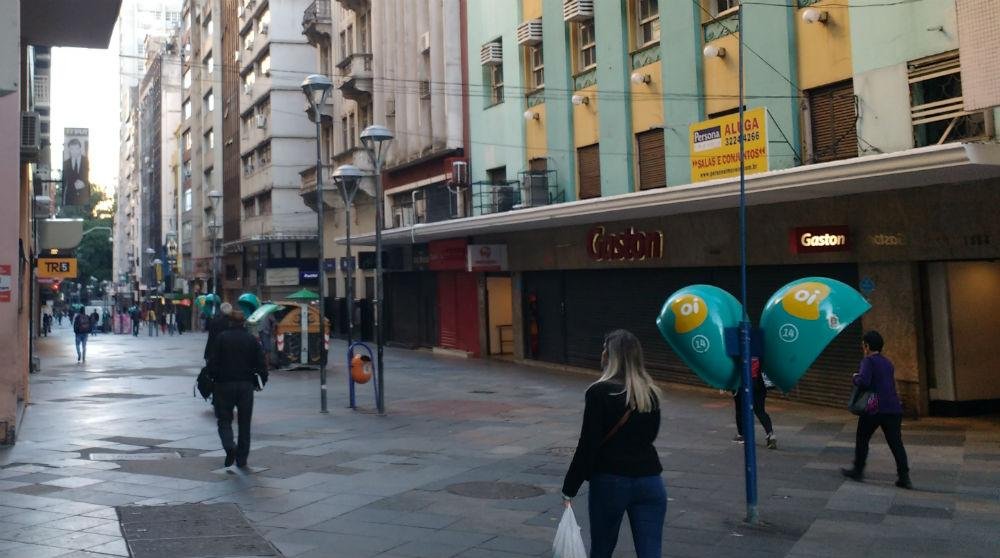 Movimenta&ccedil;&atilde;o de pessoas foi pequena no Centro Hist&oacute;rico