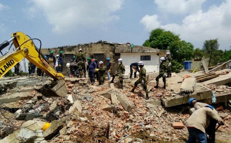 Desabamento de pr&eacute;dio deixa 20 mortos na Col&ocirc;mbia
