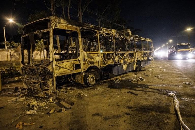 &Ocirc;nibus foram incendiados nessa ter&ccedil;a-feira no Rio de Janeiro 
