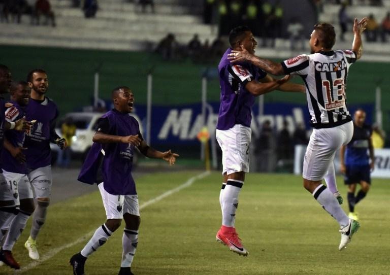 Rafael Moura marcou na goleada do Atl&eacute;tico-MG