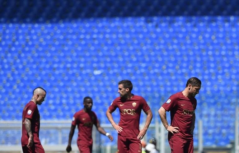 Protesto macabro contra jogadores da Roma
