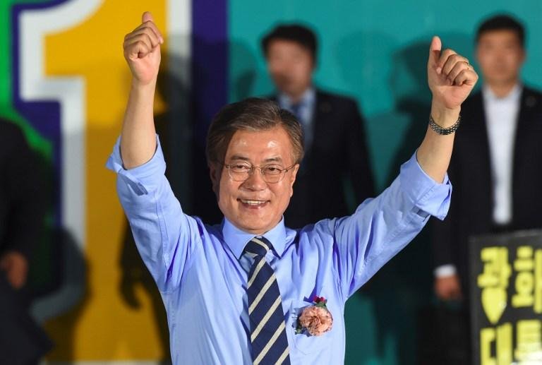 Moon Jae-In, de 64 anos, obteve 41,4% dos votos
