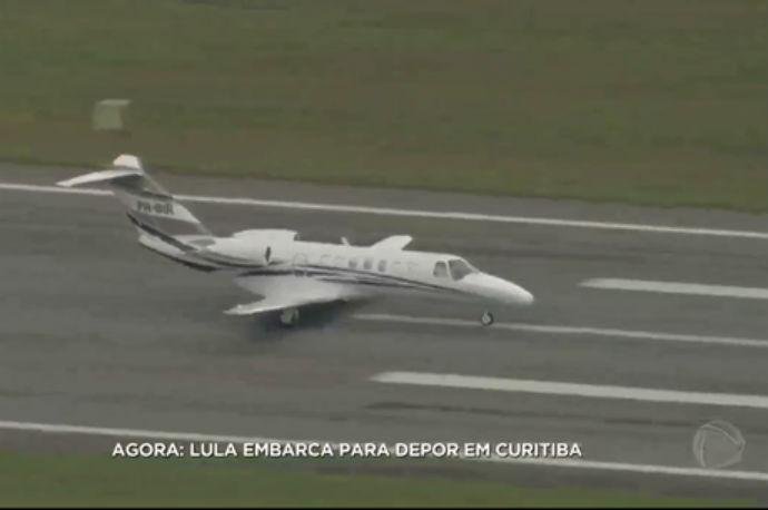 Avi&atilde;o de Lula partiu de S&atilde;o Paulo por volta das 9h30min