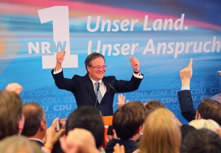 Armin Laschet, do Partido de Merkel, comemora resultado da elei&ccedil;&atilde;o regional chave na Ren&acirc;nia do Norte-Westf&aacute;lia
