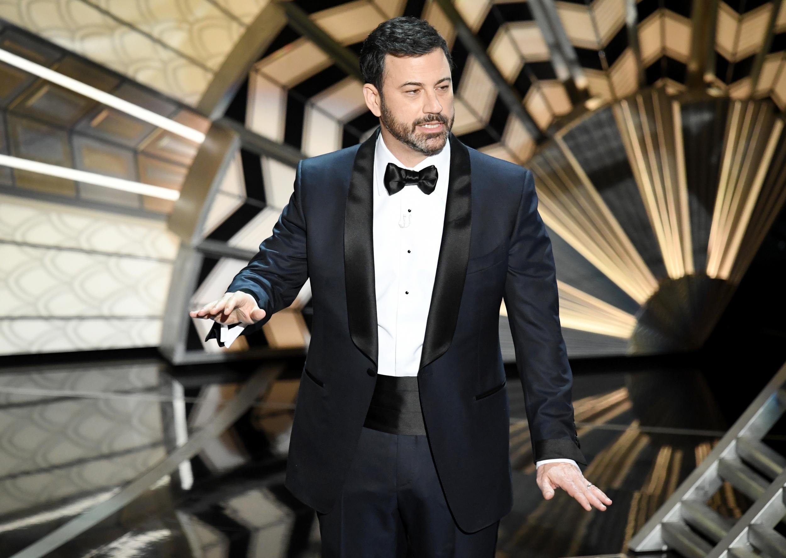 Kimmel foi o anfitri&atilde;o da edi&ccedil;&atilde;o 2017 da premia&ccedil;&atilde;o cinematogr&aacute;fica