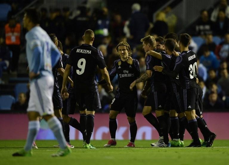 Real Madrid goleia Celta e fica a um empate do t&iacute;tulo espanhol 