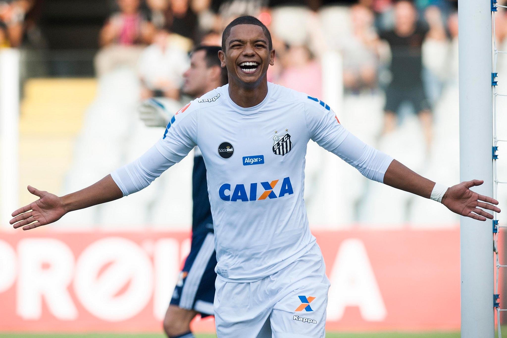 David Braz marcou o gol da vit&oacute;ria do Santos