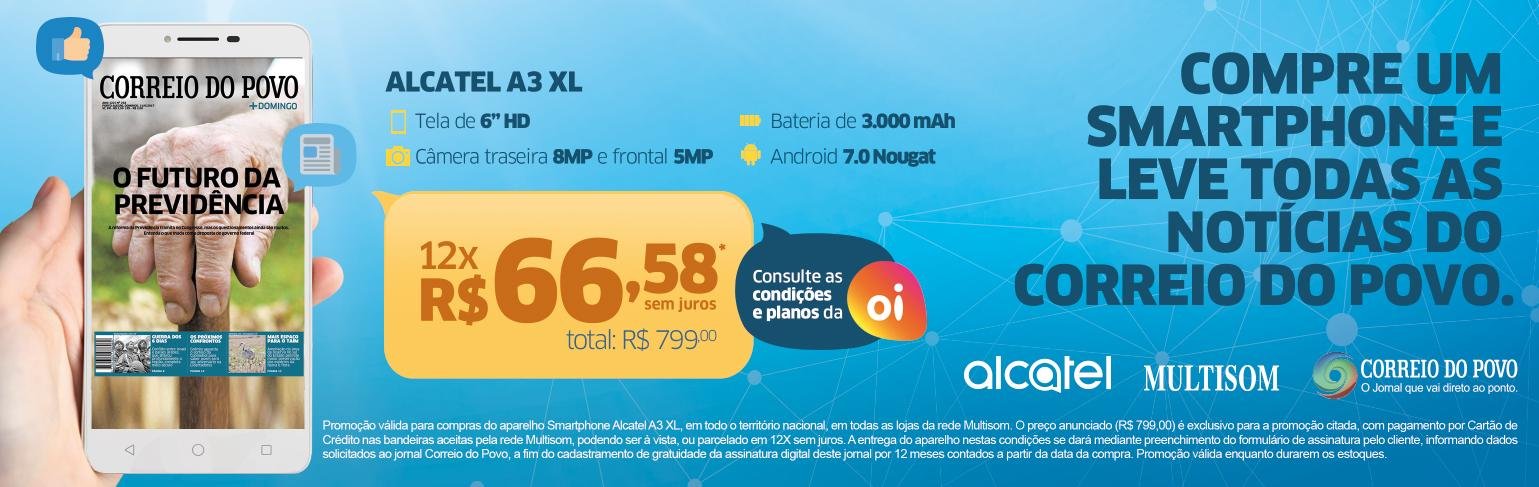 Correio do Povo lan&ccedil;a campanha em parceria com a Multisom e Alcatel