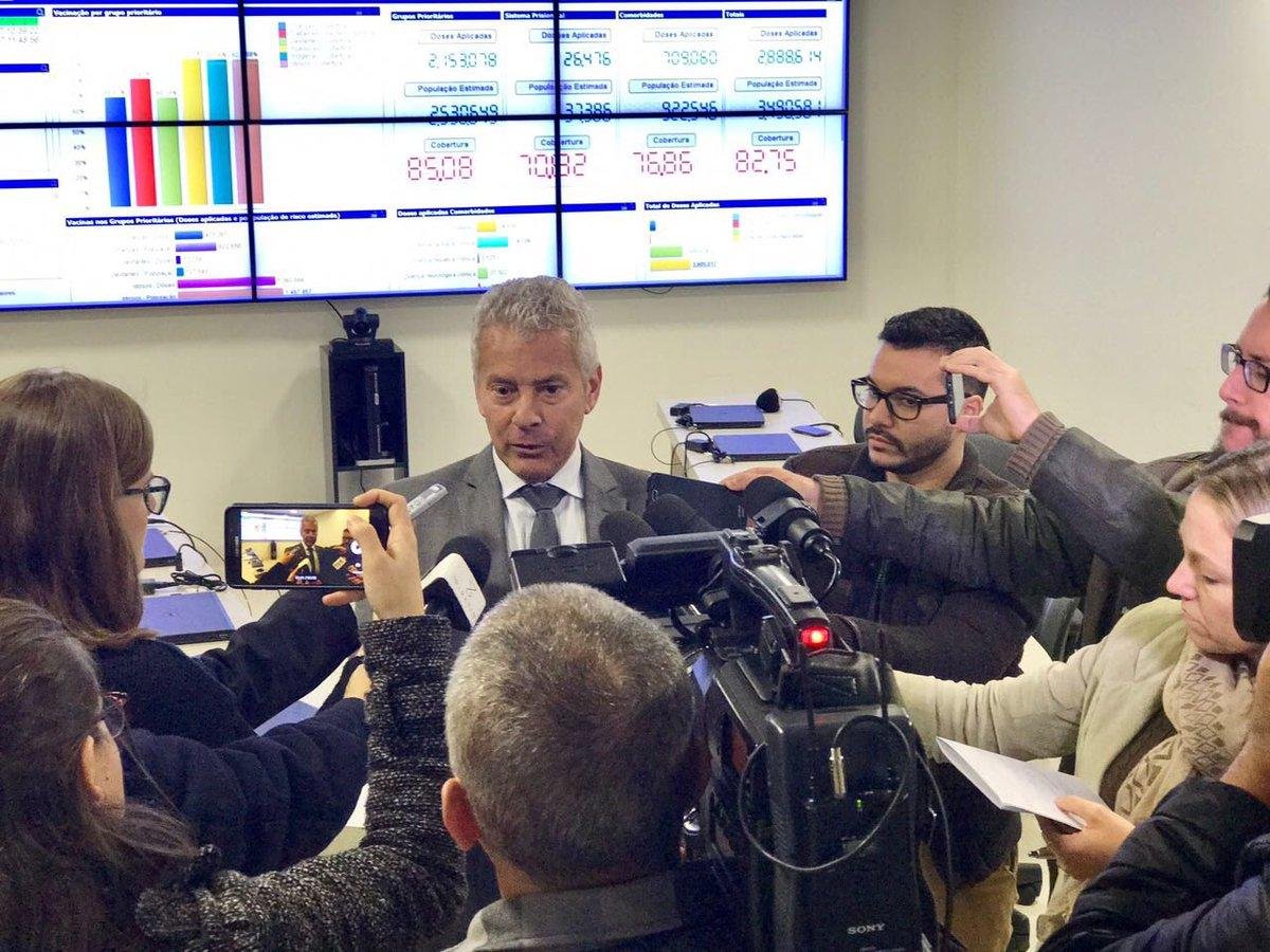 Secret&aacute;rio Jo&atilde;o Gabbardo divulgou os dados na manh&atilde; desta ter&ccedil;a-feira