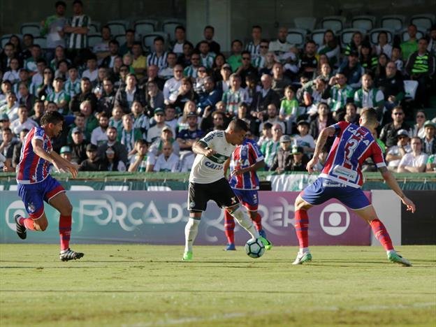 Coritiba e Bahia ficaram no 0 a 0 no Couto Pereira