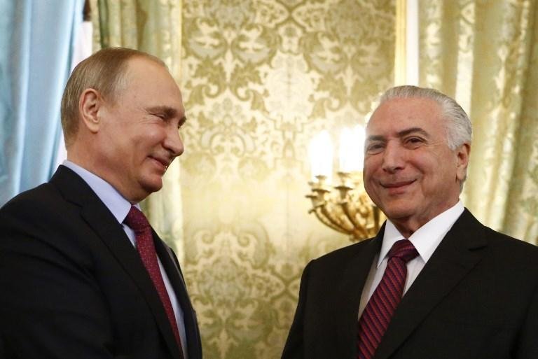 Putin e Temer defende combate &agrave; corrup&ccedil;&atilde;o &ldquo;despolitizado&rdquo;