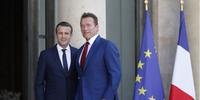 Schwarzenegger e Macron lançam pacto mundial pelo meio ambiente, em Paris