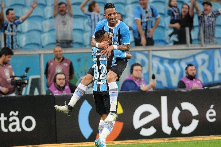 Barrios marcou duas vezes na goleada do Gr&ecirc;mio! 