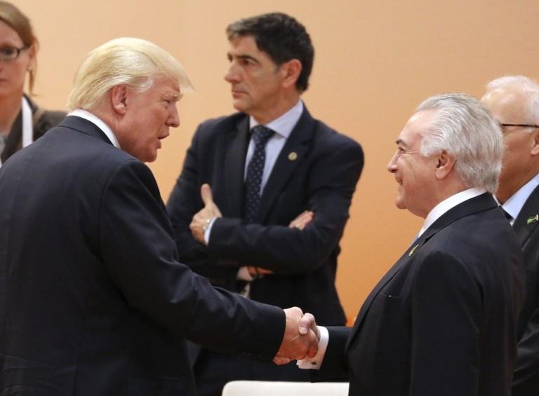 Temer escreveu sobre o encontro que teve com o presidente dos Estados Unidos, Donald Trump, na c&uacute;pula do G20