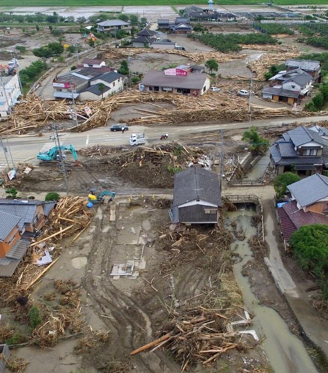 Ilha de Kyushu teve casas e pr&eacute;dios destru&iacute;dos