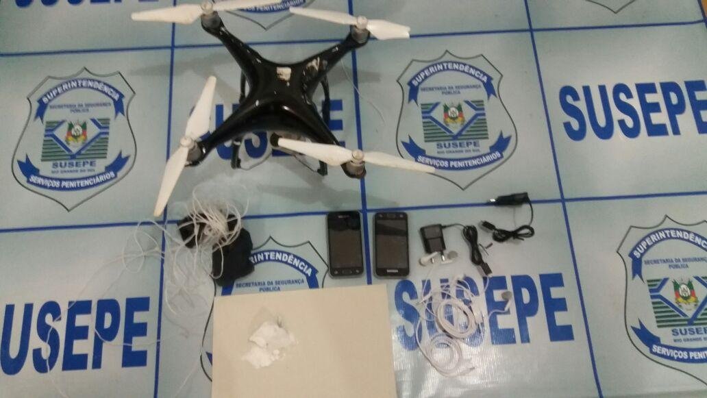 Drone com celulares &eacute; abatido e apreendido na Pasc