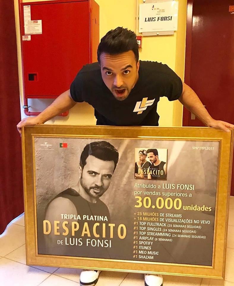 Despacito &eacute; can&ccedil;&atilde;o mais reproduzida em streaming da hist&oacute;ria