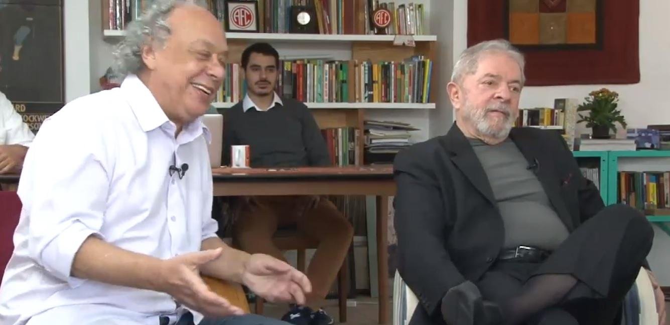 Lula concedeu entrevista aos jornalistas Jos&eacute; Trajano, Juca Kfouri e Antero Greco