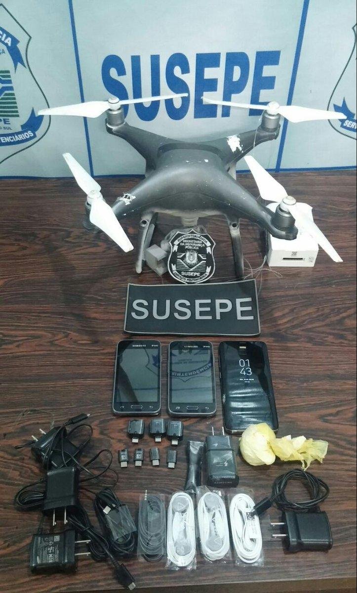 Este &eacute; o s&eacute;timo drone apreendido pela Pasc