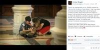 Foto de garoto transgênero chorando na sede do governo do Texas viraliza